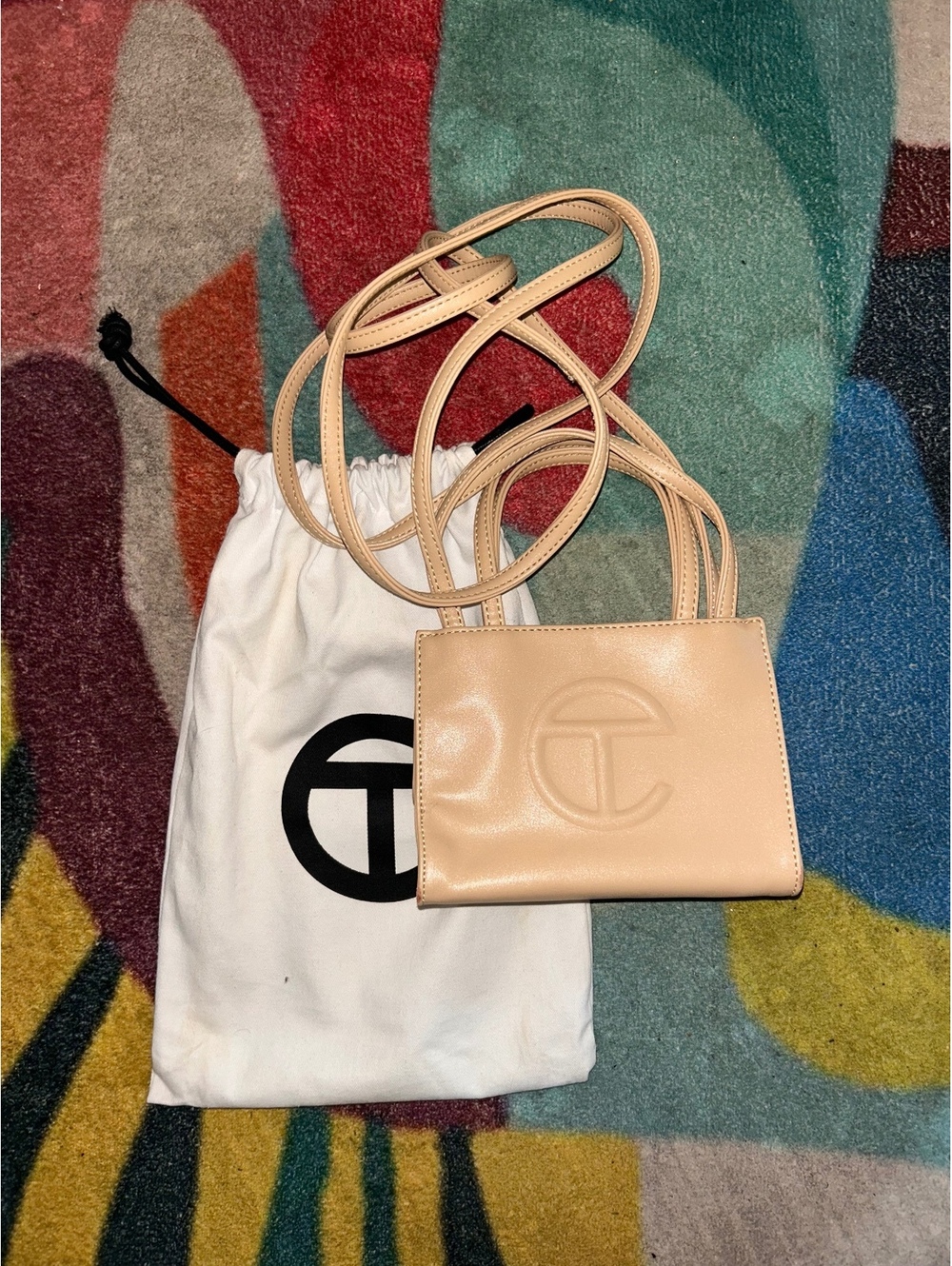 Telfar Small Shopping Bag in Beige - Picture 2 of 6